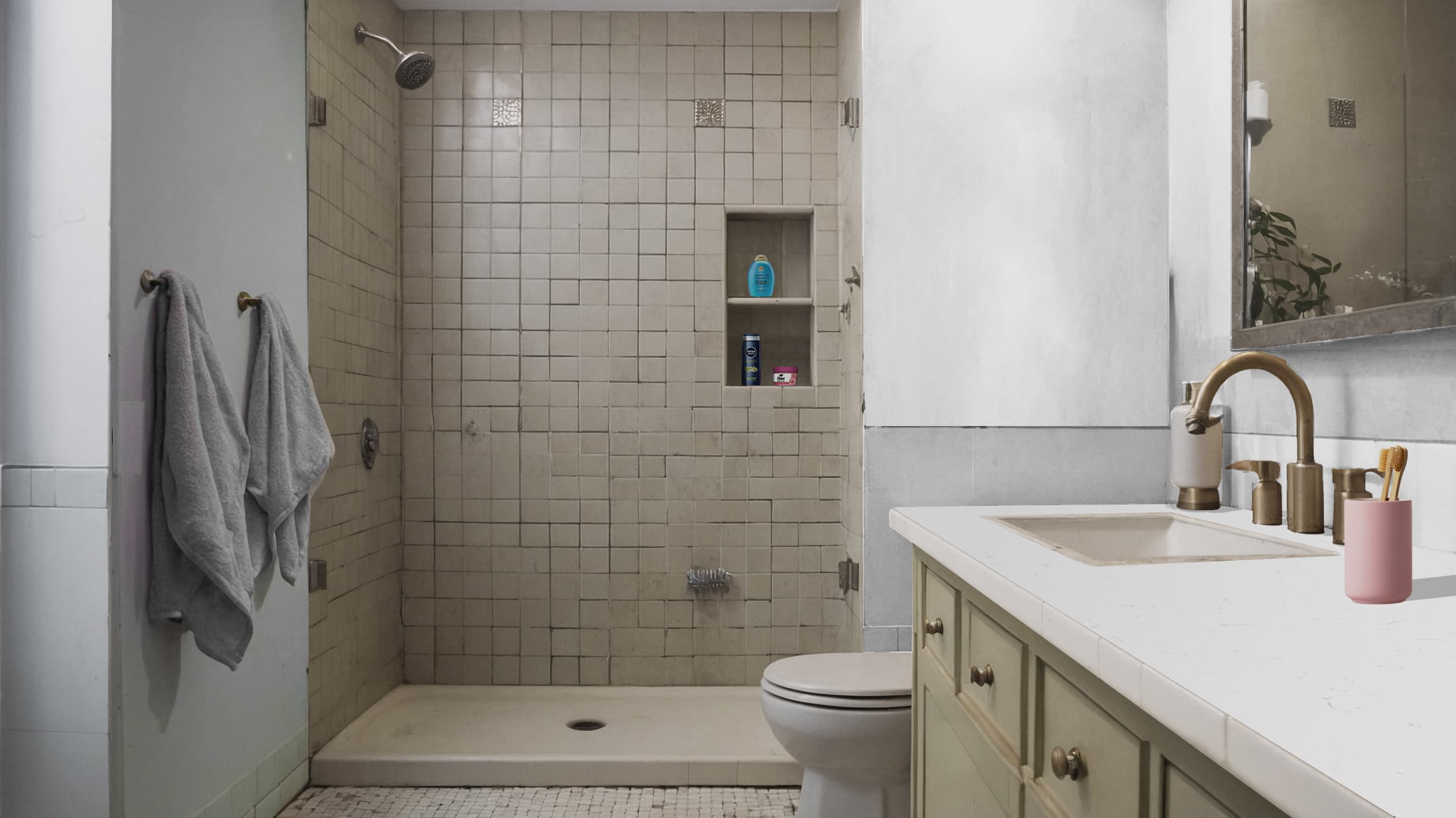 Before bath/shower state